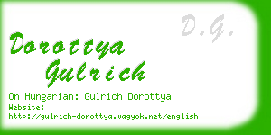 dorottya gulrich business card